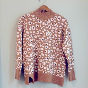 LOFT leopard print sweater
